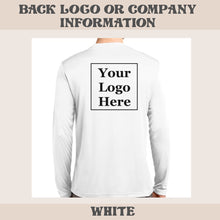 Load image into Gallery viewer, Unisex Sport-Tek Long Sleeve Posicharge Dry Fit T-shirt (White)
