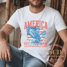 Load image into Gallery viewer, America EST. 1776 Land Of The Free Because Of The Brave, T-shirt

