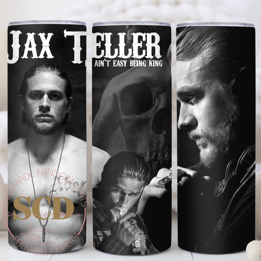 Jax Teller Black and White 20oz Tumbler