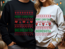 Load image into Gallery viewer, Merry Christmas Bebesito Matching Ugly Male Sweater
