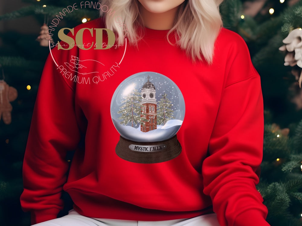 Christmas Crystal Ball At Mystic Falls Sweatshirt