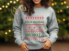 Load image into Gallery viewer, Merry Christmas Bichota Ugly Sweatshirt
