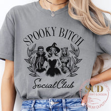 Load image into Gallery viewer, Spooky Bitch Social Club , Halloween T-Shirt
