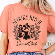 Load image into Gallery viewer, Spooky Bitch Social Club , Halloween T-Shirt
