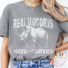 Load image into Gallery viewer, Real Unicorns Have Curves, T-shirt
