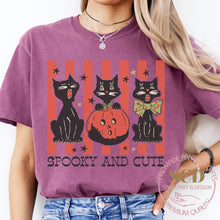 Load image into Gallery viewer, Spooky And Cutie Halloween T-shirt
