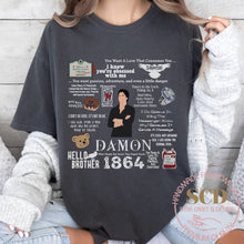 Load image into Gallery viewer, Damon Quotes ,TVD T-shirt
