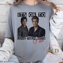 Load image into Gallery viewer, It’s OK To Love Them Both TVD T-shirt

