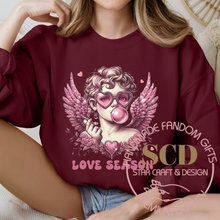 Load image into Gallery viewer, Love Season Cupid Sweatshirt, Retro Cupid Valentine&#39;s Day Sweatshirt
