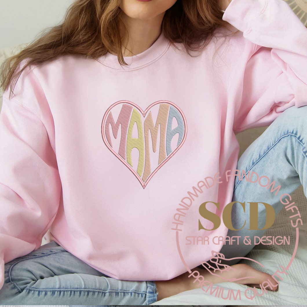 Embroidery Mama Sweatshirt, Embroidery mama Crewneck