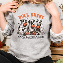 Load image into Gallery viewer, Bull Sheet Cow Lovers Club , moo..I mean Boo Halloween Sweatshirt
