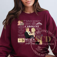 Load image into Gallery viewer, Caroline And Klaus TVD Quotes Sweatshirt
