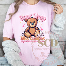 Load image into Gallery viewer, Bear Shop, Miss Cuddles T-shirt , My Brain Is made Of Cotton, T-shirt
