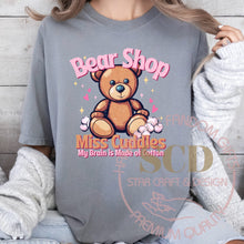 Load image into Gallery viewer, Bear Shop, Miss Cuddles T-shirt , My Brain Is made Of Cotton, T-shirt
