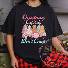 Load image into Gallery viewer, Christmas Calories Don&#39;t Count T-shirt
