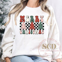 Load image into Gallery viewer, Merry Christmas Sweatshirt, Christmas Season, Christmas Trees
