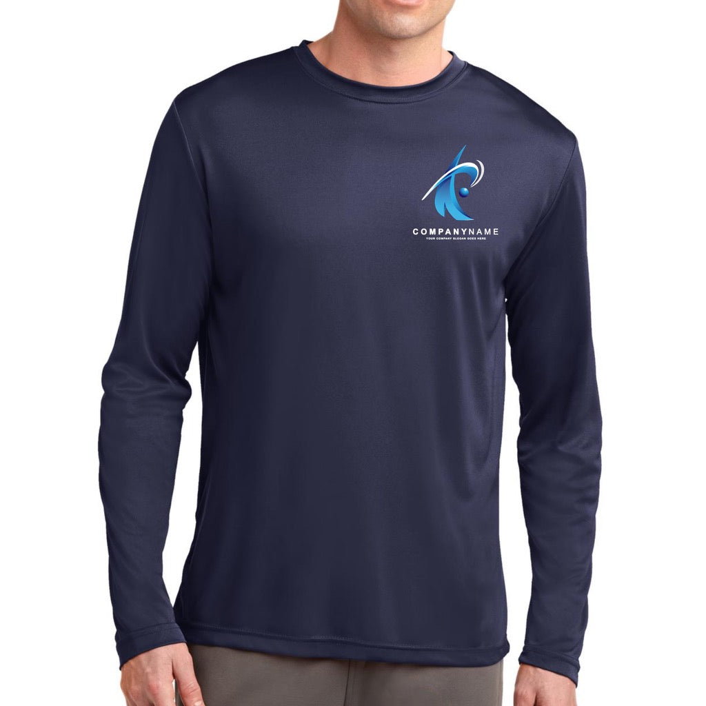 Unisex Sport-Tek Long Sleeve Posicharge Dri Fit T-shirt (True Navy)