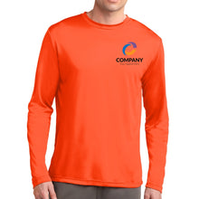 Load image into Gallery viewer, Unisex Sport-Tek Long Sleeve Posicharge Dry Fit T-shirt (Neon Orange )
