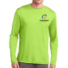 Load image into Gallery viewer, Unisex Sport-Tek Long Sleeve Posicharge Dry Fit T-shirt (Lime Shock)
