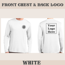 Load image into Gallery viewer, Unisex Sport-Tek Long Sleeve Posicharge Dry Fit T-shirt (White)
