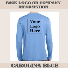 Load image into Gallery viewer, Unisex Sport-Tek Long Sleeve Posicharge Dry Fit T-shirt (Carolina Blue)
