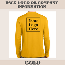 Load image into Gallery viewer, Unisex Sport-Tek Long Sleeve Posicharge Dry Fit T-shirt (Gold)
