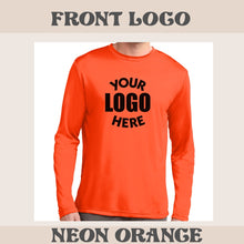 Load image into Gallery viewer, Unisex Sport-Tek Long Sleeve Posicharge Dry Fit T-shirt (Neon Orange )
