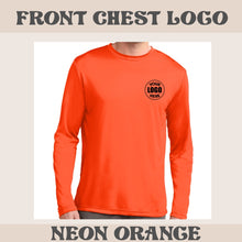 Load image into Gallery viewer, Unisex Sport-Tek Long Sleeve Posicharge Dry Fit T-shirt (Neon Orange )
