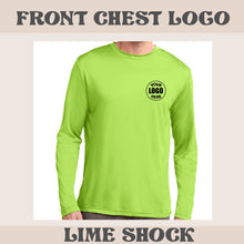 Load image into Gallery viewer, Unisex Sport-Tek Long Sleeve Posicharge Dry Fit T-shirt (Lime Shock)
