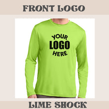 Load image into Gallery viewer, Unisex Sport-Tek Long Sleeve Posicharge Dry Fit T-shirt (Lime Shock)
