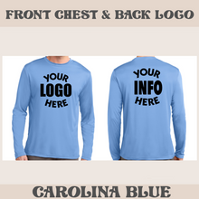 Load image into Gallery viewer, Unisex Sport-Tek Long Sleeve Posicharge Dry Fit T-shirt (Carolina Blue)
