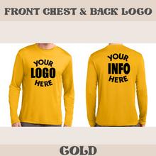 Load image into Gallery viewer, Unisex Sport-Tek Long Sleeve Posicharge Dry Fit T-shirt (Gold)
