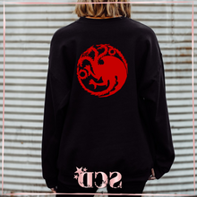 Load image into Gallery viewer, Targaryan, Fire and Blood Sweatshirt.
