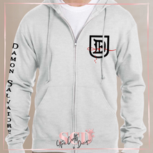 Load image into Gallery viewer, Damon Salvatore Inspired Zip-Up Hoodie
