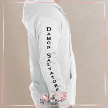 Load image into Gallery viewer, Damon Salvatore Inspired Zip-Up Hoodie
