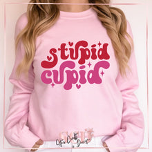 Load image into Gallery viewer, Stupid Cupid Sweatshirt
